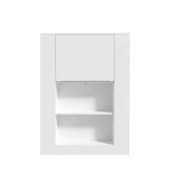 Etajera Multifunctional Alb, 88,2 x 120,8 x 18,6 (62,2) cm